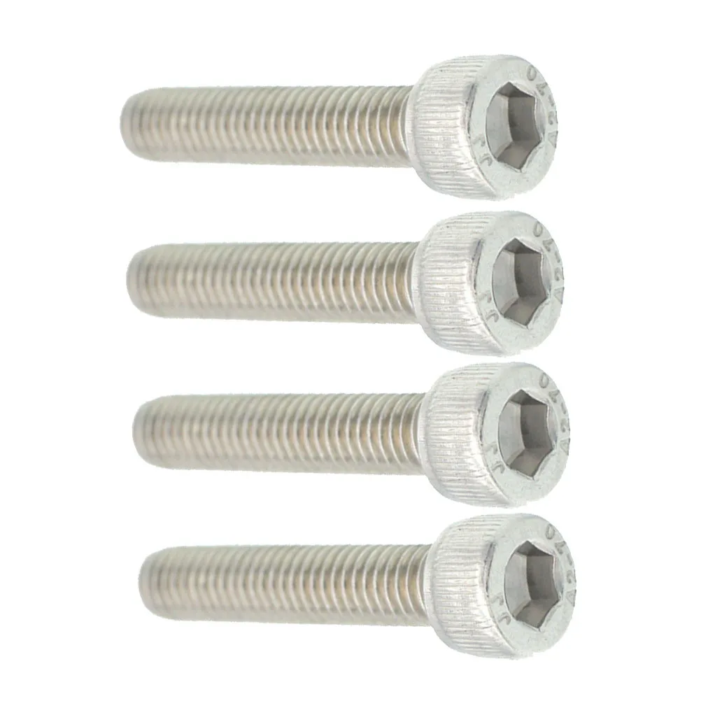 4 قطعة برغي سماعة الرأس للدراجة من الفولاذ المقاوم للصدأ مقاومة قوية للضغط على الطرق الجبلية ملحقات تروس ثابتة برغي سماعة الرأس #1