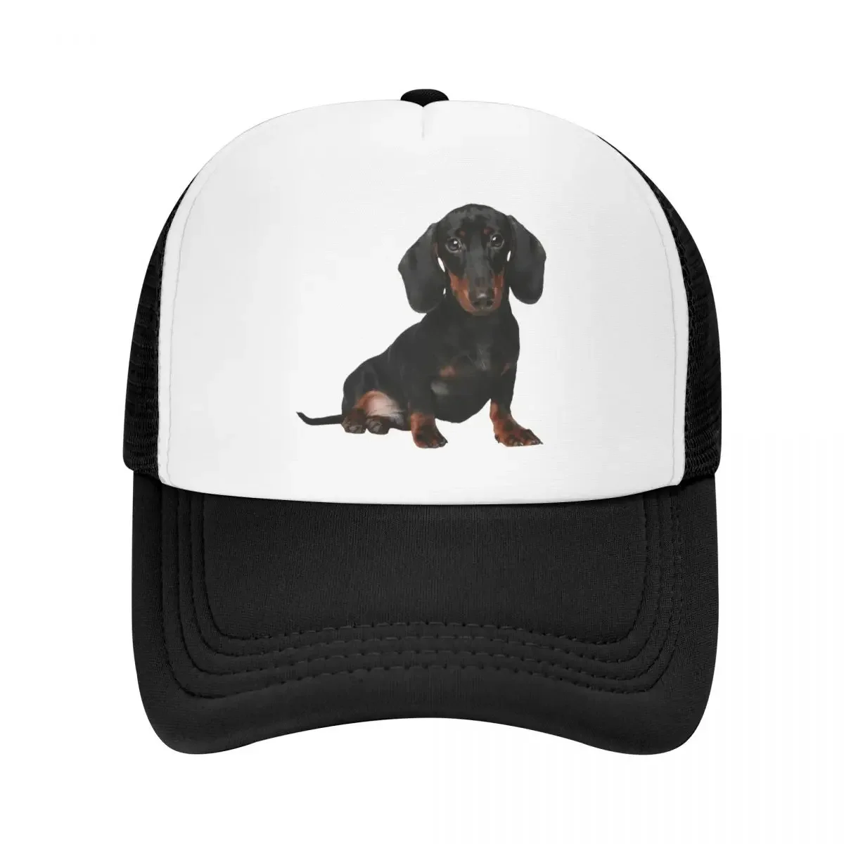 Personalized Dachshund Baseball Cap Men Women Breathable Wiener Badger Sausage Dog Trucker Hat Outdoor Snapback Caps Sun Hats