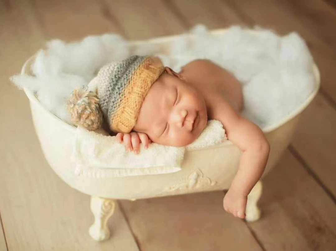 Neugeborenen Fotografie Requisiten Badewanne Baby Fotoshooting Eisen Eimer Neugeborenen Posiert Badewanne Baby Schießen Zubehör