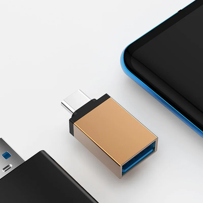 Mini Fast Charging Data Connecter Transmission With U-Disk Transfer Type-C To USB 3.0 Charger Type-C USB Adapter