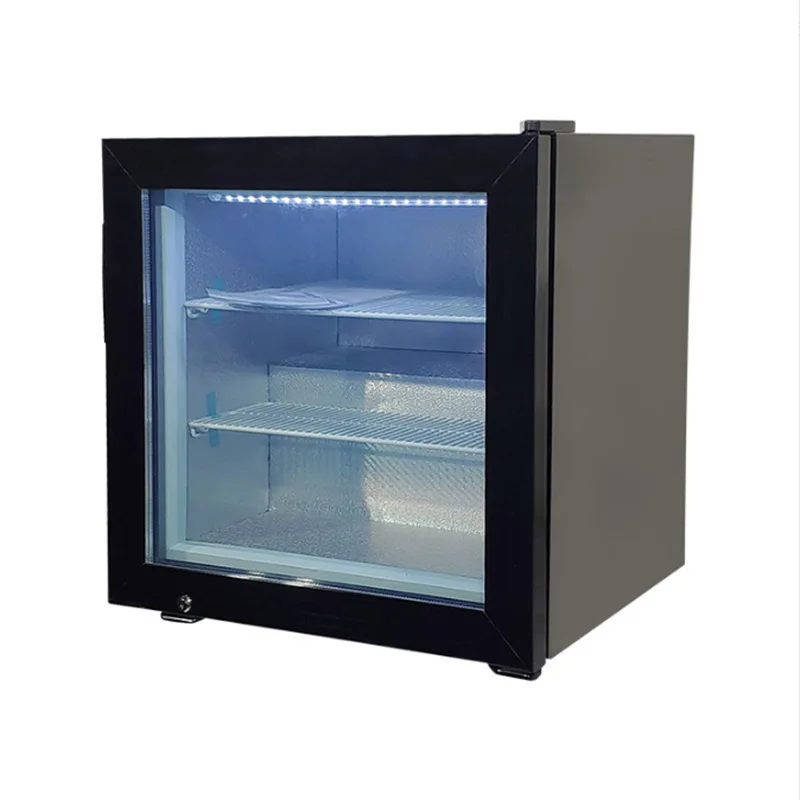 Household ice cream small freezer, fresh-keeping freezer desktop freezer mini commercial vertical refrigerator