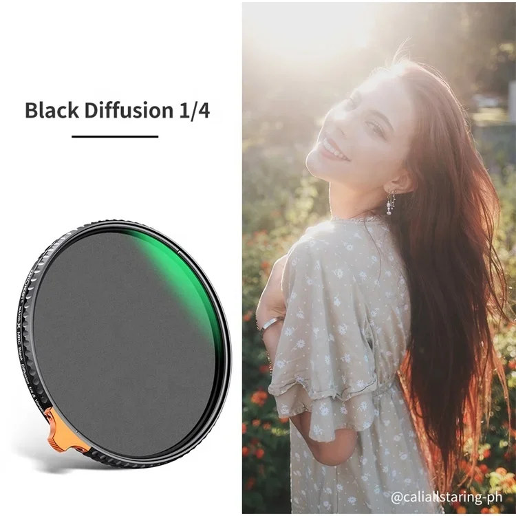 K & F Concept 67Mm Schroef In Lensfilter 1/4 Zwart Diffusie & ND2-32 Filter 2 In 1 Camerafilter