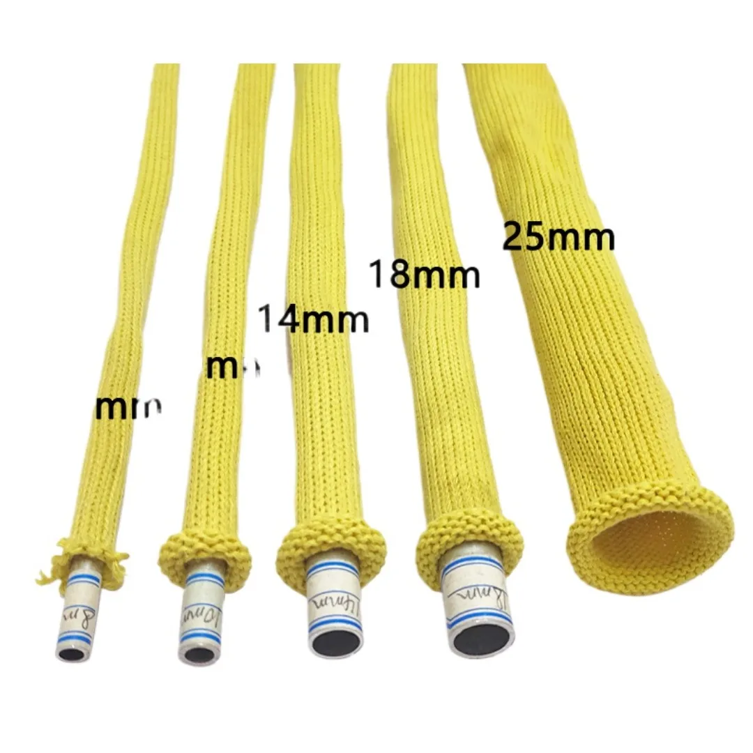 

Арамидная втулка, внутренний диаметр 12 мм, 14 мм, 18 мм, 25 мм, противопожарная изоляция, огнестойкая высокотемпературная арамидная вязаная втулка