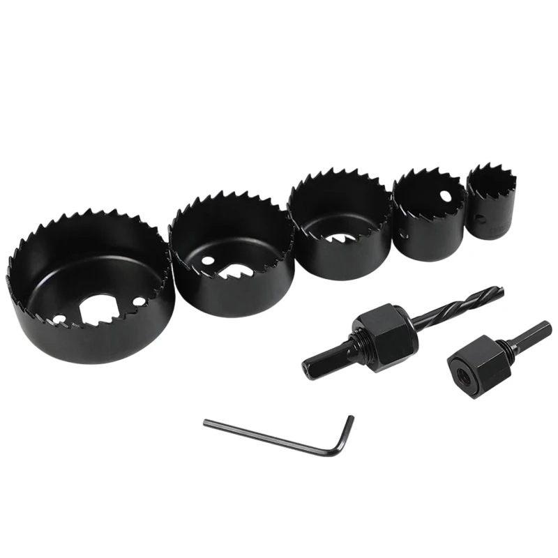6/11/16 piece woodworking drilling tool set, gypsum board, PVC plastic drilling bit, circular pipe drilling tool