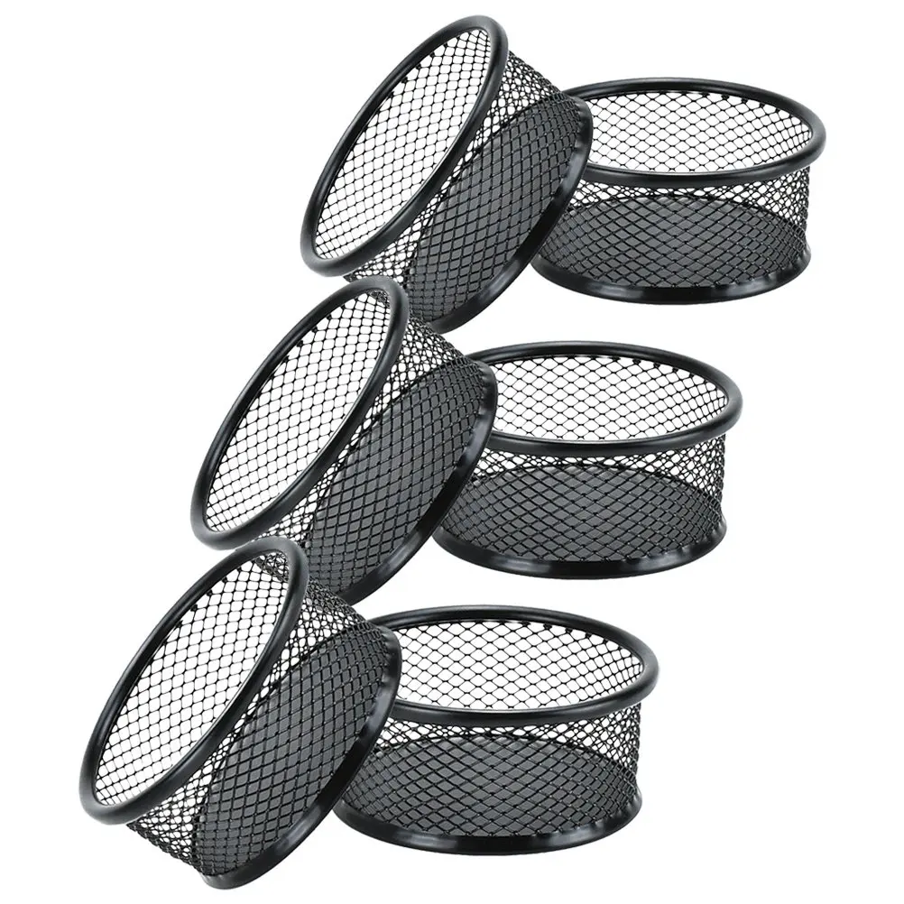 

Набор из 6 металлических сетчатых контейнеров для хранения канцелярских принадлежностей: идеально для организации рабочего пространства дома, в школе или офисе