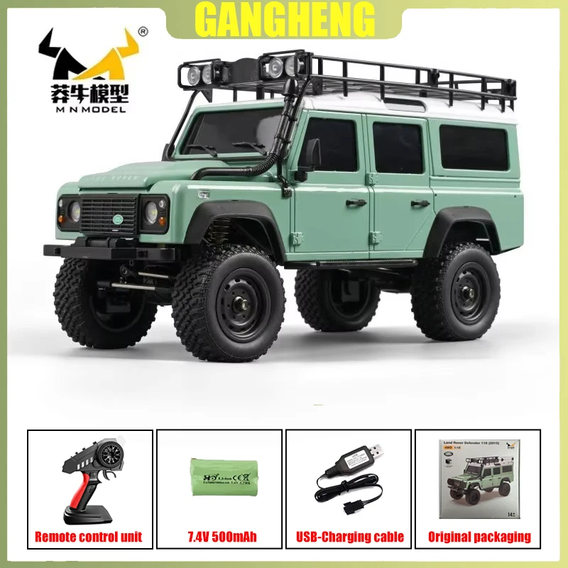 MN Model 1:18 Creeper MN111RC Assembly Kit, professional off-road vehicle 4WD, LED lights, metal housing, toy car RC