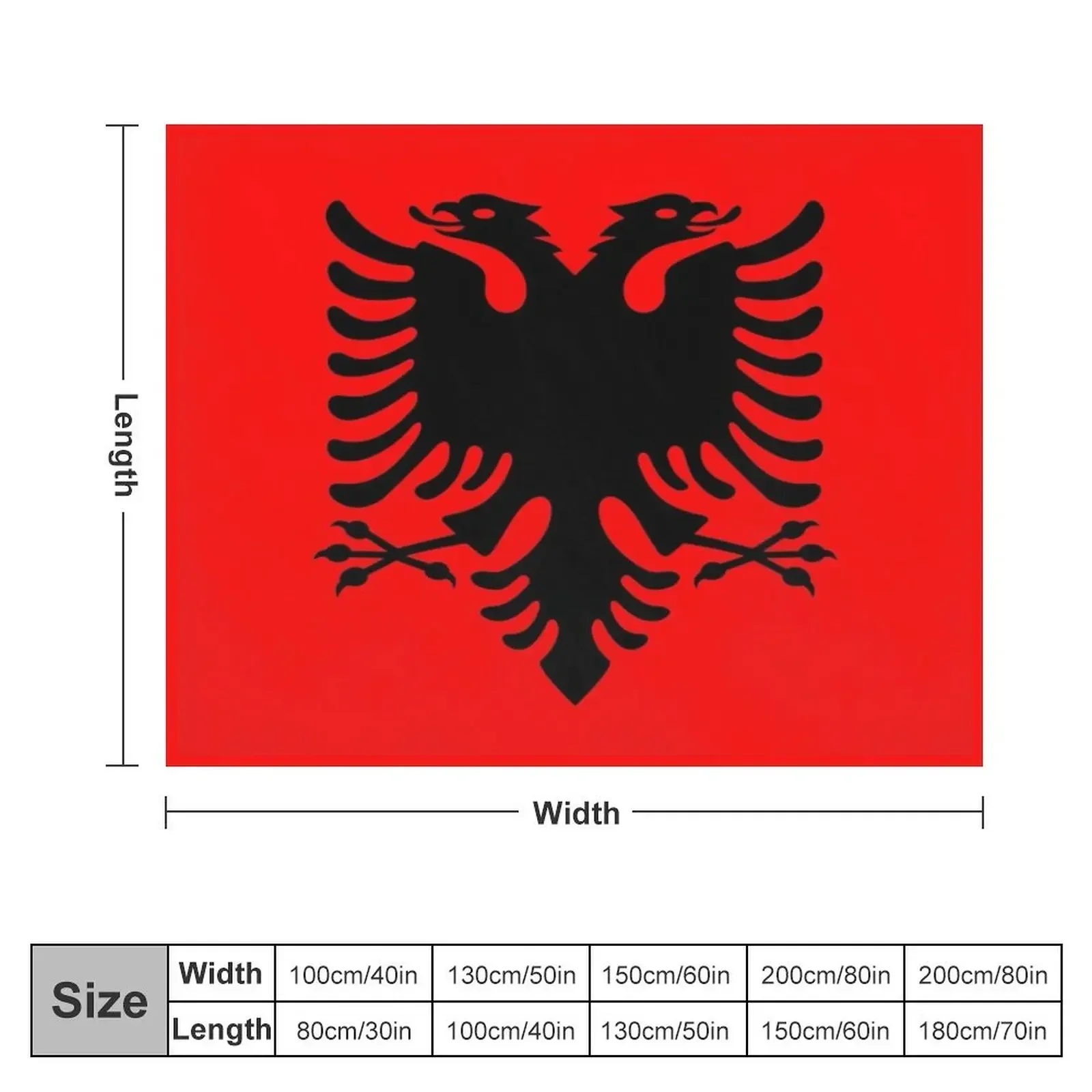 Flag of Albania Throw Blanket decorative Decorative Beds Blankets