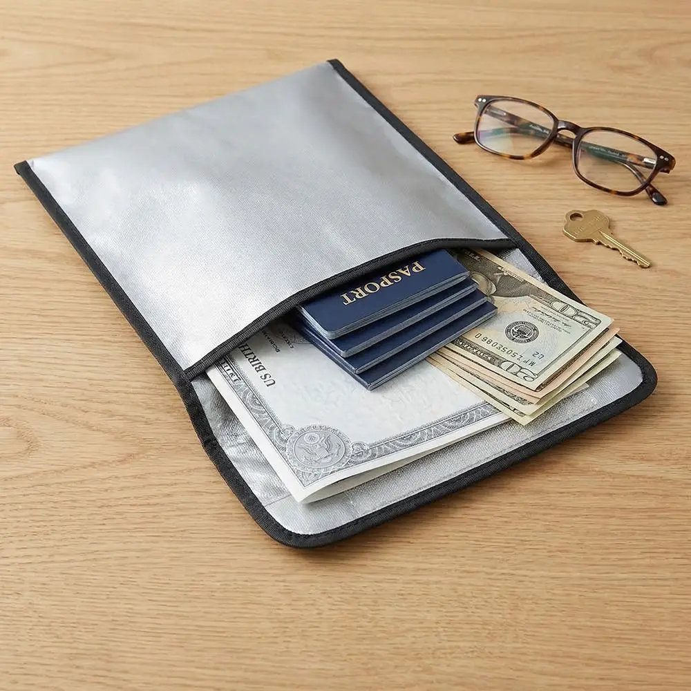 

Fireproof Waterproof Faraday Bag Anti-Hacking Signal Blocker Storage Pouch For Phone Tablets Laptop Key Security Faraday Bag