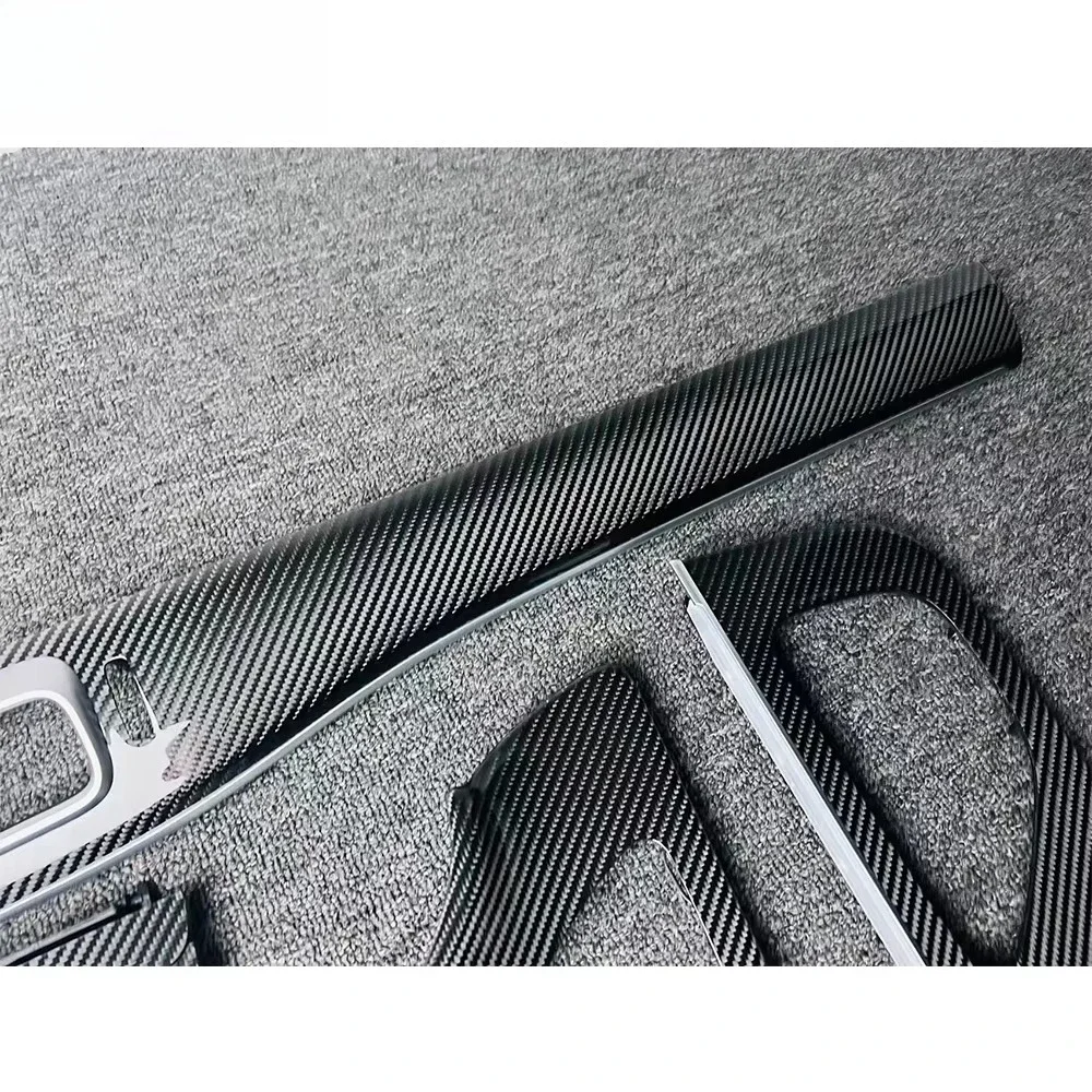 GLS X167 2019- 2023y Carbon Fiber Interior Trims for GLS Class Car Inside Decorations Interior Trim Strips Panel Car Accessories