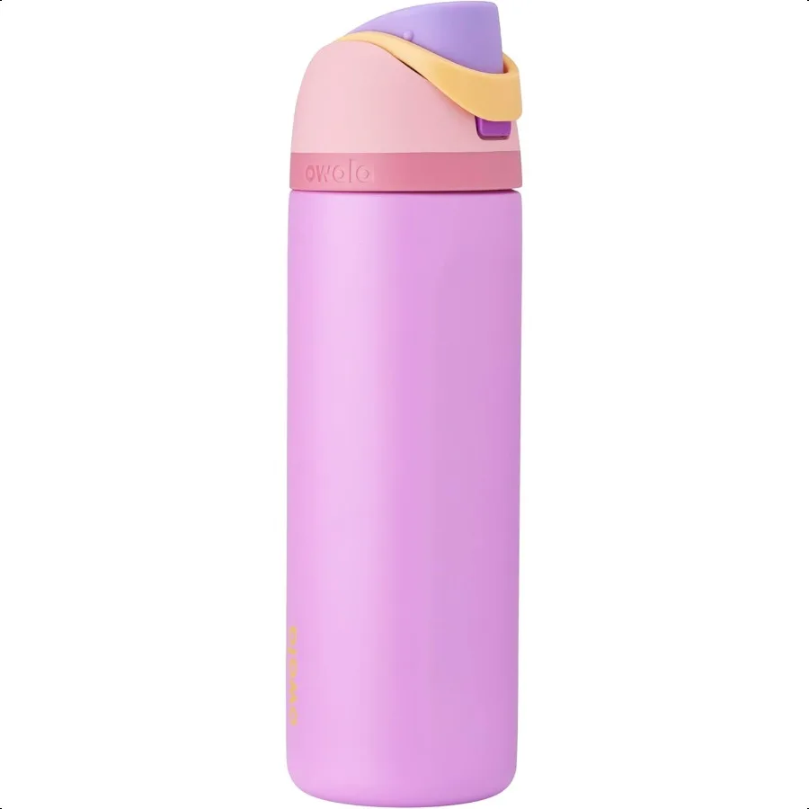 

Princ FreeSip Insulated Stainl Steel Water Bottle with Straw for Sports and Travel BPAFree Sports Water Bottle 24 oz Rapunzel