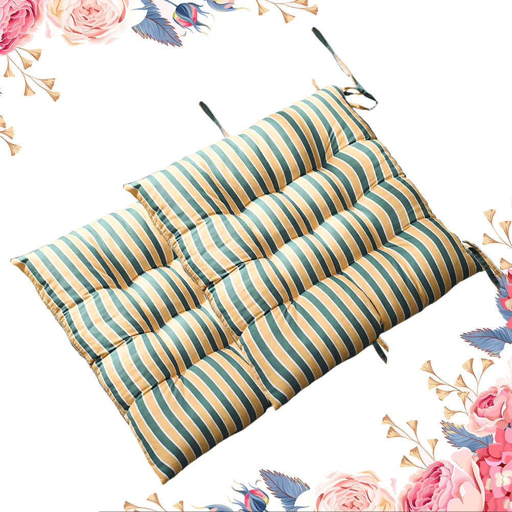 

2 Pcs Striped Chair Cushion Seat Pillow Office Indoor Pad Comfortable Safe Easy Clean Home Decoration Gift