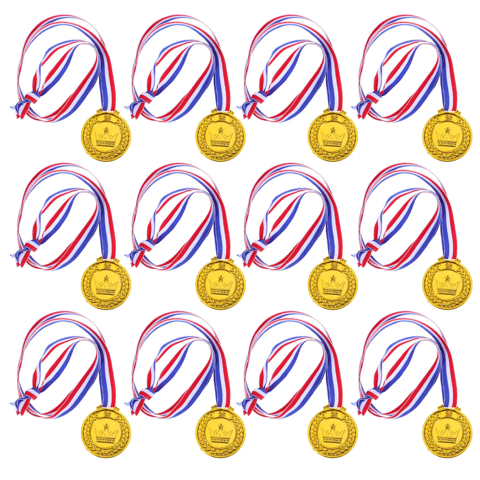 20 médailles pour compétitions sportives, concours de talent, récompenses en classe, médailles de participation, prix pour les vainqueurs avec ruban