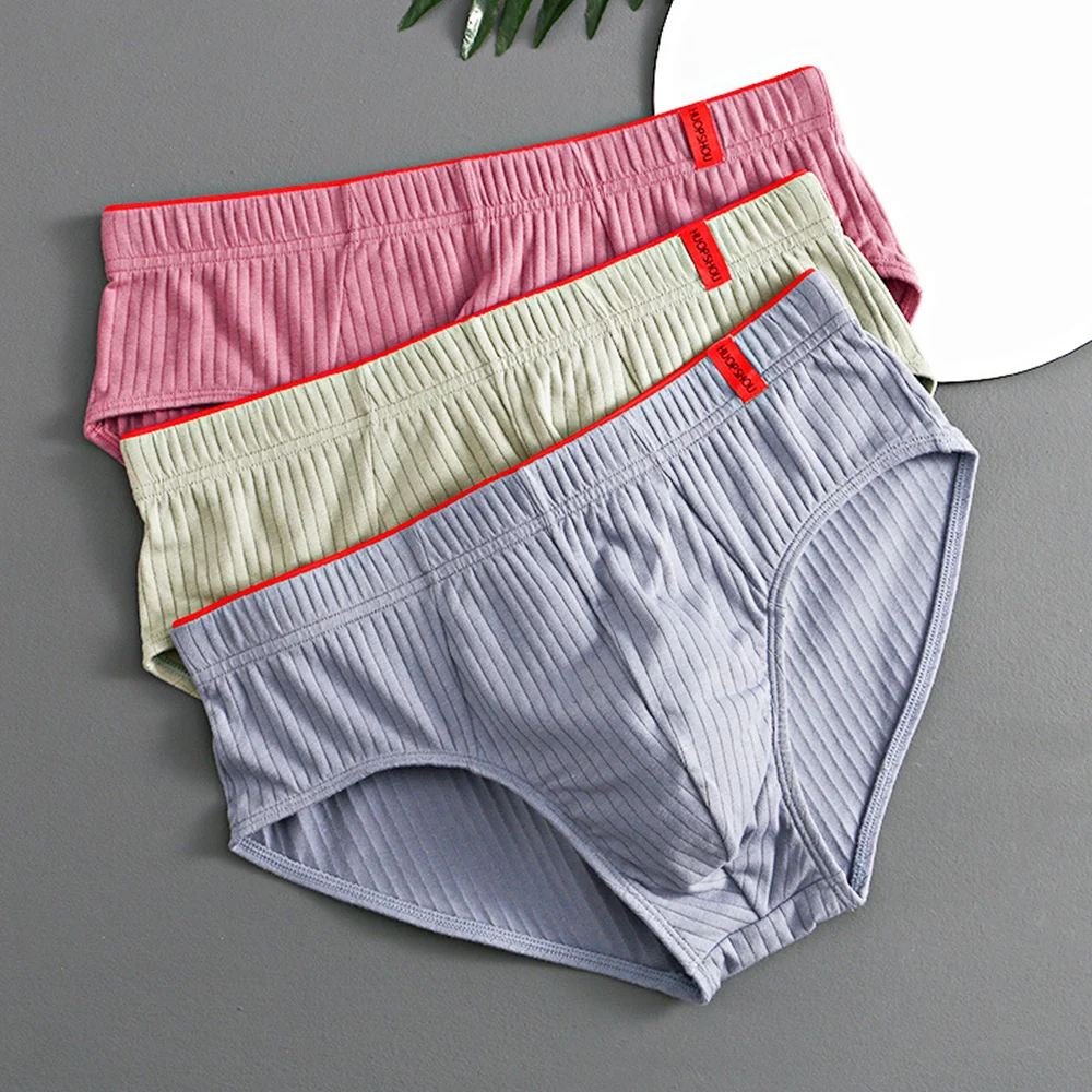 Men Briefs Pouch Low Waist Lingerie Shorts Underwear Male Slimming Lightweight Stretch Breathable Solid Color Panties M-3XL