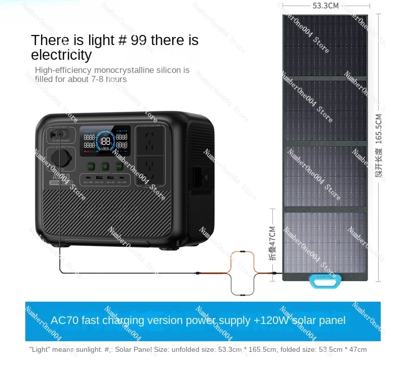 Energy Storage Battery High Power Power Outage Emergency Battery Household Portable Camping Self-Driving Large Capacity 2000W