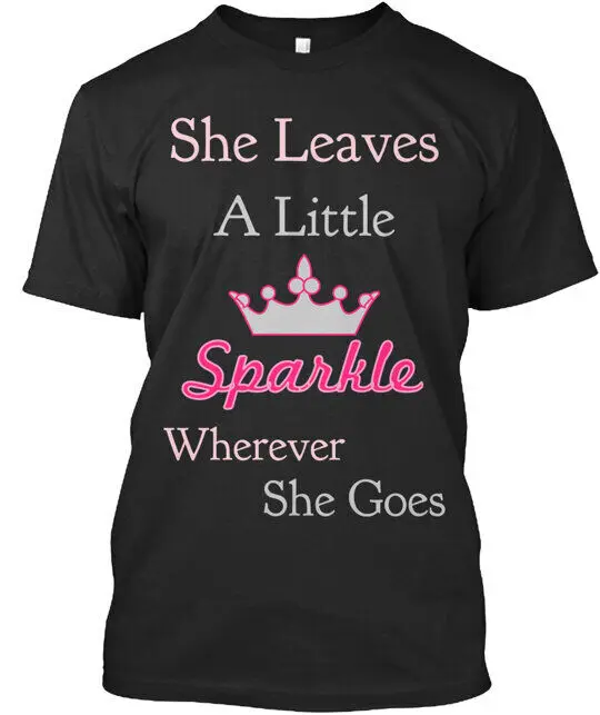 Premium She Leaves A Little Sparkle T-Shirt Made in the USA Size S to 5XL