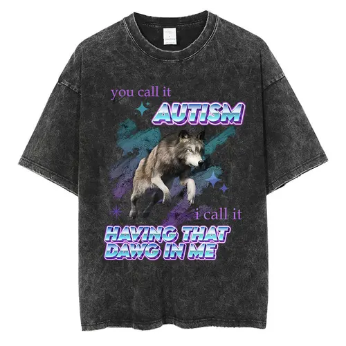 남성용 고딕 빈티지 워싱 반팔 티셔츠, 스트리트웨어, 자폐증 Best5 남성용 고딕 빈티지 워싱 반팔 티셔츠, 스트리트웨어, 자폐증 Best5