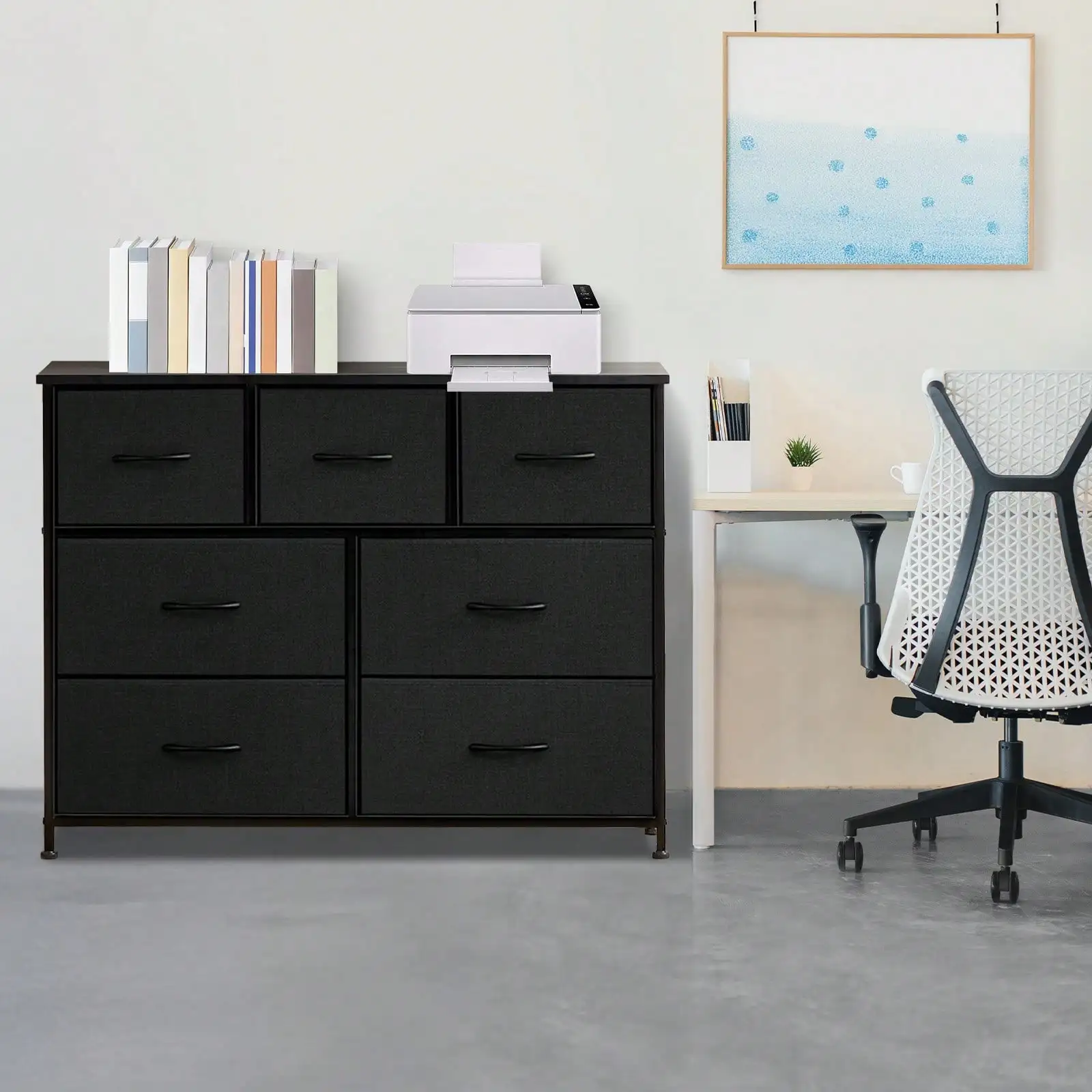 GGBDNPDresser For Bedroom With 7 Fabric Drawers, Chest Organizer Units For Clothing, Closet, Guestroom, Storage Tower With