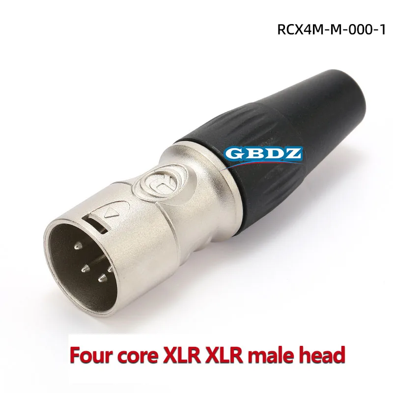 NUTRICK's REAN 4-poliger vergoldeter XLR-Stecker, männlich/weiblich, symmetrischer XLR-Stecker, JS1764BG/YS1774BG/YS1764/YS1774 – Detail 9
