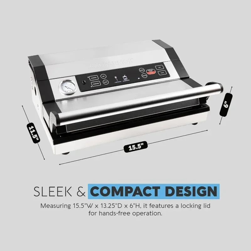 Vacuum Sealer Machine A420, Vacuum Food Sealer for Foods, Meat Sealers Vacuum Packing Machine