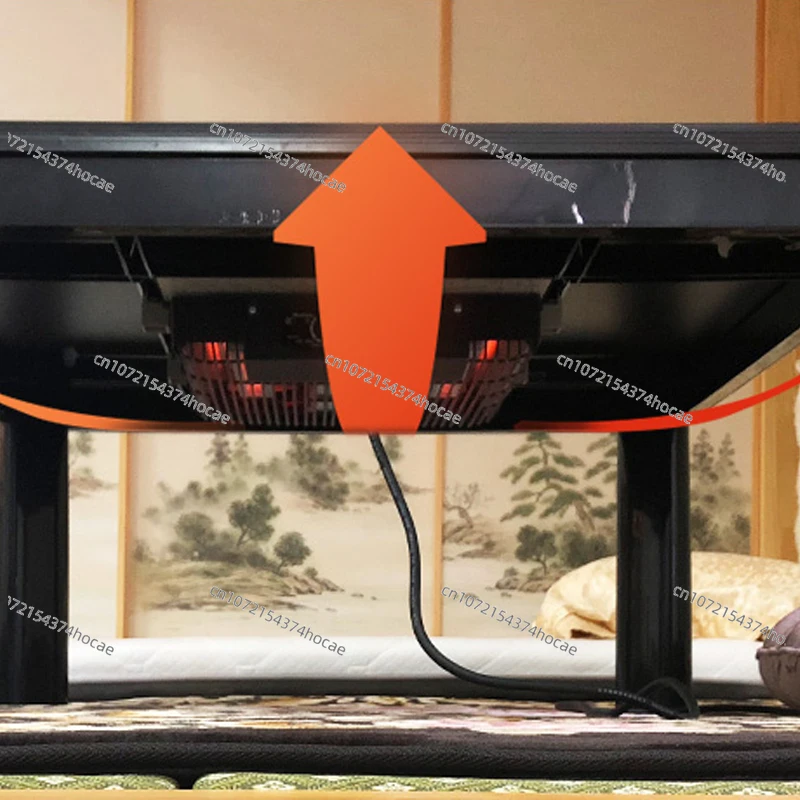

220V Heater Fan Unit Low Style Table Foot Warmer 600W for Tea table / Desk /Heater Desk