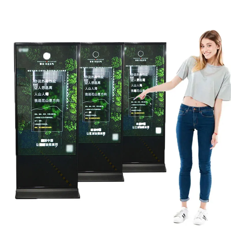 50 inch Windows system indoor and outdoor touch screen LCD display advertising Totem kiosk digital signage and display