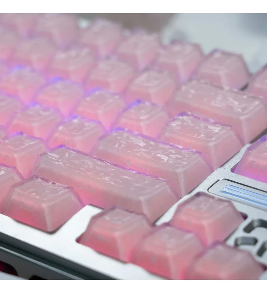 Jelly Carbon Fiber Keycap Side Engraved for EV63 Step from Ace68 Night Demon Forerunner X87