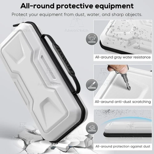 Imagen 2 del producto Estuche de transporte para PS Portal Anti-caída Anti-arañazos Protección integral Bolsa de almacenamiento portátil de viaje Bolso de carcasa dura EVA-Blanco