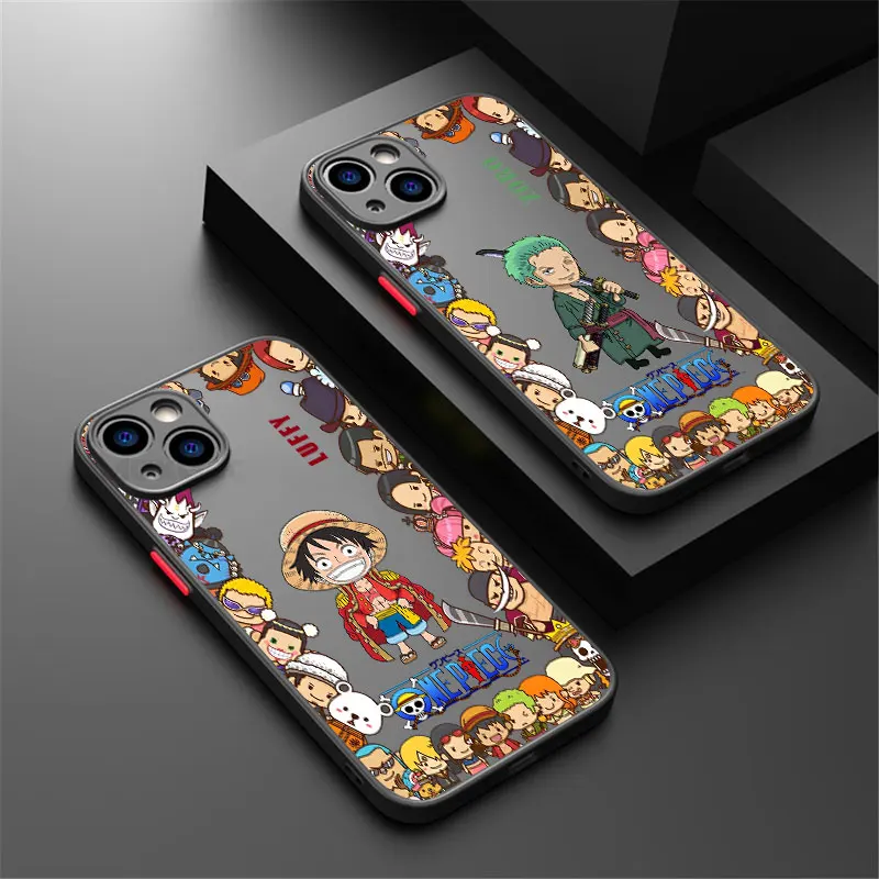 Cartoon O-One Anime Pieces Phone Case For iPhone 18 17 16 15 Pro Max Case 14 13 12 11 18 Pro Max 16e 17e Air XS X 7 8 Plus Cover