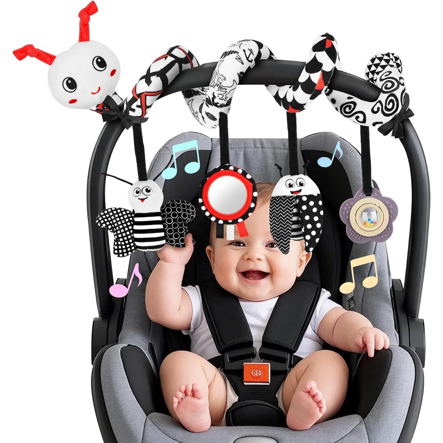 

Baby Black and White Wind Chime Ornaments Newborn Baby 0-3 Years Old Baby Stroller Toys Christmas Gift Birth Perfect Gift