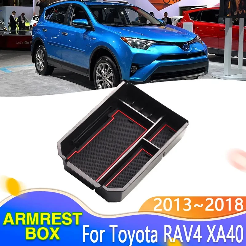 Аксессуары для Toyota RAV4 2013 XA40 2014 2015 2016 2017 2018 органайзер для центрального подлокотника автомобиля