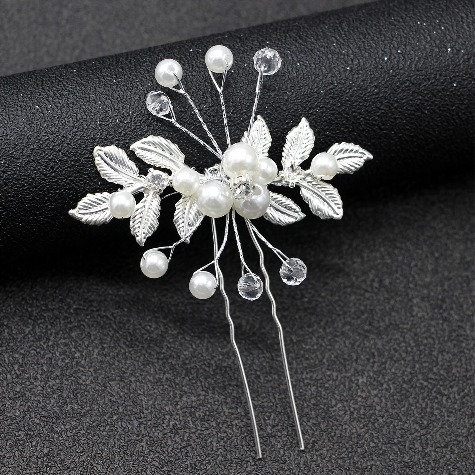 Wedding Hair Combs U Shape Pearl Hair Clips Accessories for Women Head Ornaments Jewelry Bridal Headpiece Hairstyle Design Tools