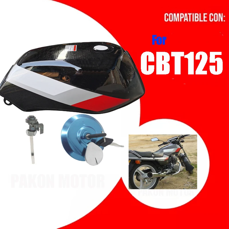 

Motorcycle Fuel Tank with Cap/Tap for Lifan Jialing Dayang Sundiro Honda Qjmotor CB125T LF125 DY125 SDH125 Motorbike Gas Tank