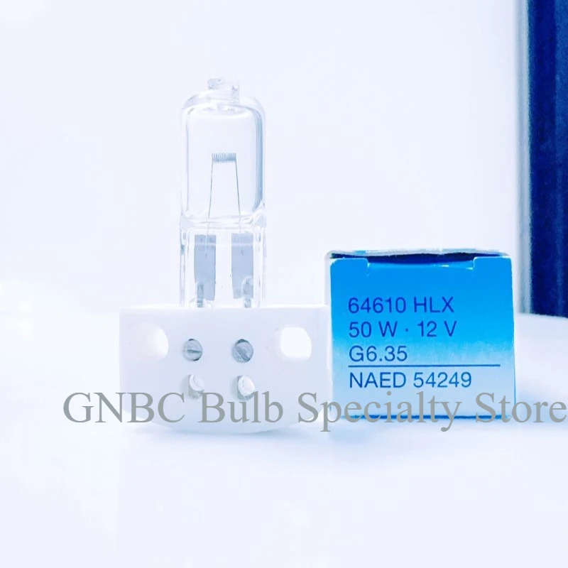 12V 50W Ophthalmic Halogen Bulb Replacement for Kanghua Ruiming SLM-1ER SLM-2ER SLM-5E Slit Lamp Microscope 64610