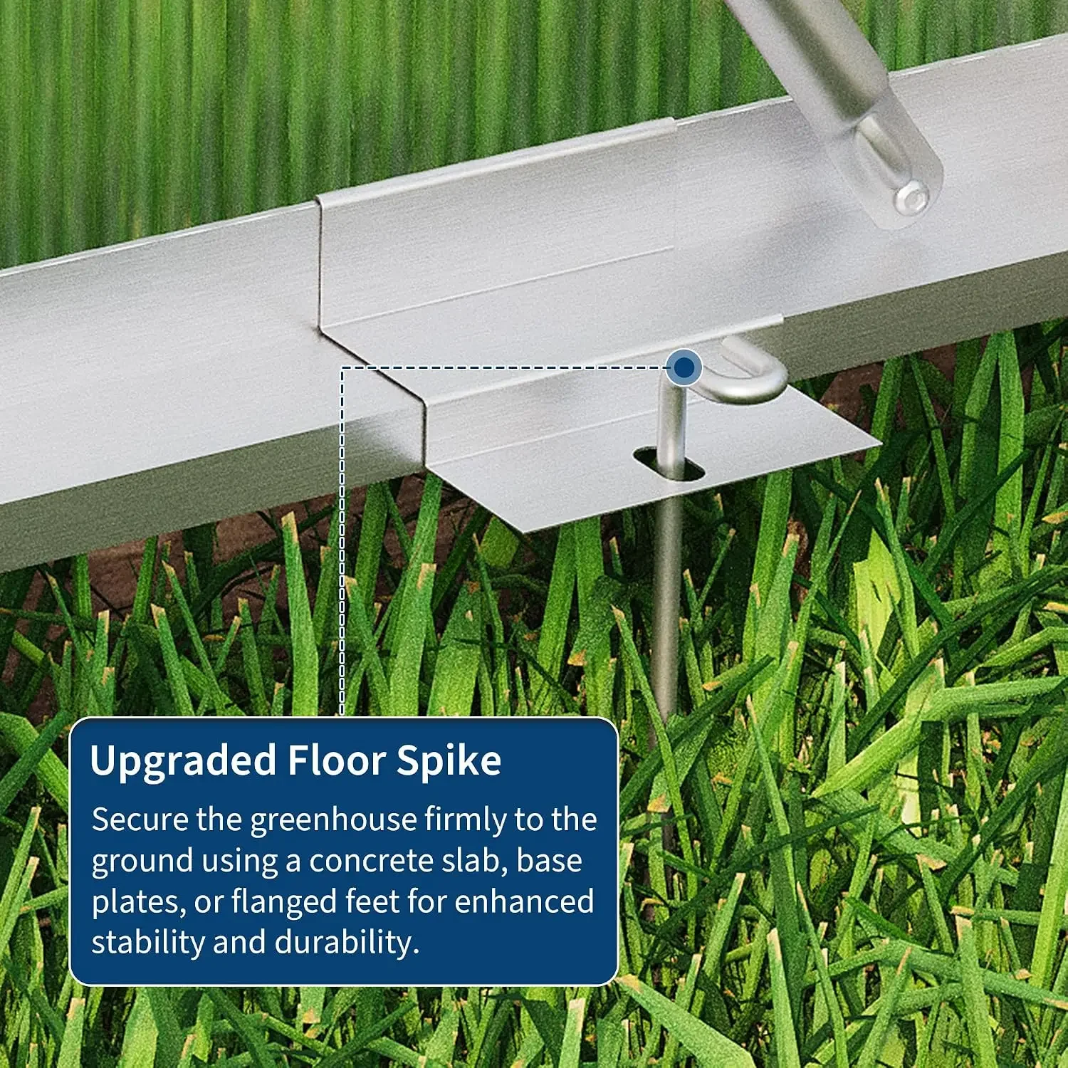 6 X 6 FT Walk-in Greenhouse Kit Heavy-Duty Aluminum Frame UV-Resistant Panels Adjustable Roof Vent Secure Door Integrated Rain Gutter Outdoor Greenhouse for Backyard Garden