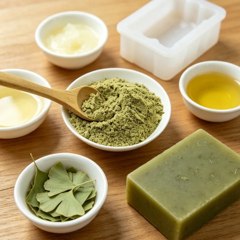 SPLYMCZEN Soap Fragrance Additive Natural Ginkgo Leaf Powder DIY Raw Material For Handmade Soap & Facial Mask Blending