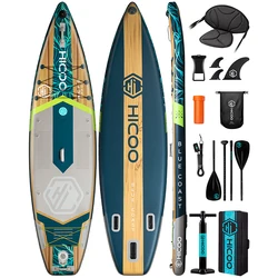 Hicoo blue coast racing sup stand up wasser paddle board aufblasbares sap board 11 '× 36 ''× 6 'adult swimming board angeln zubehör