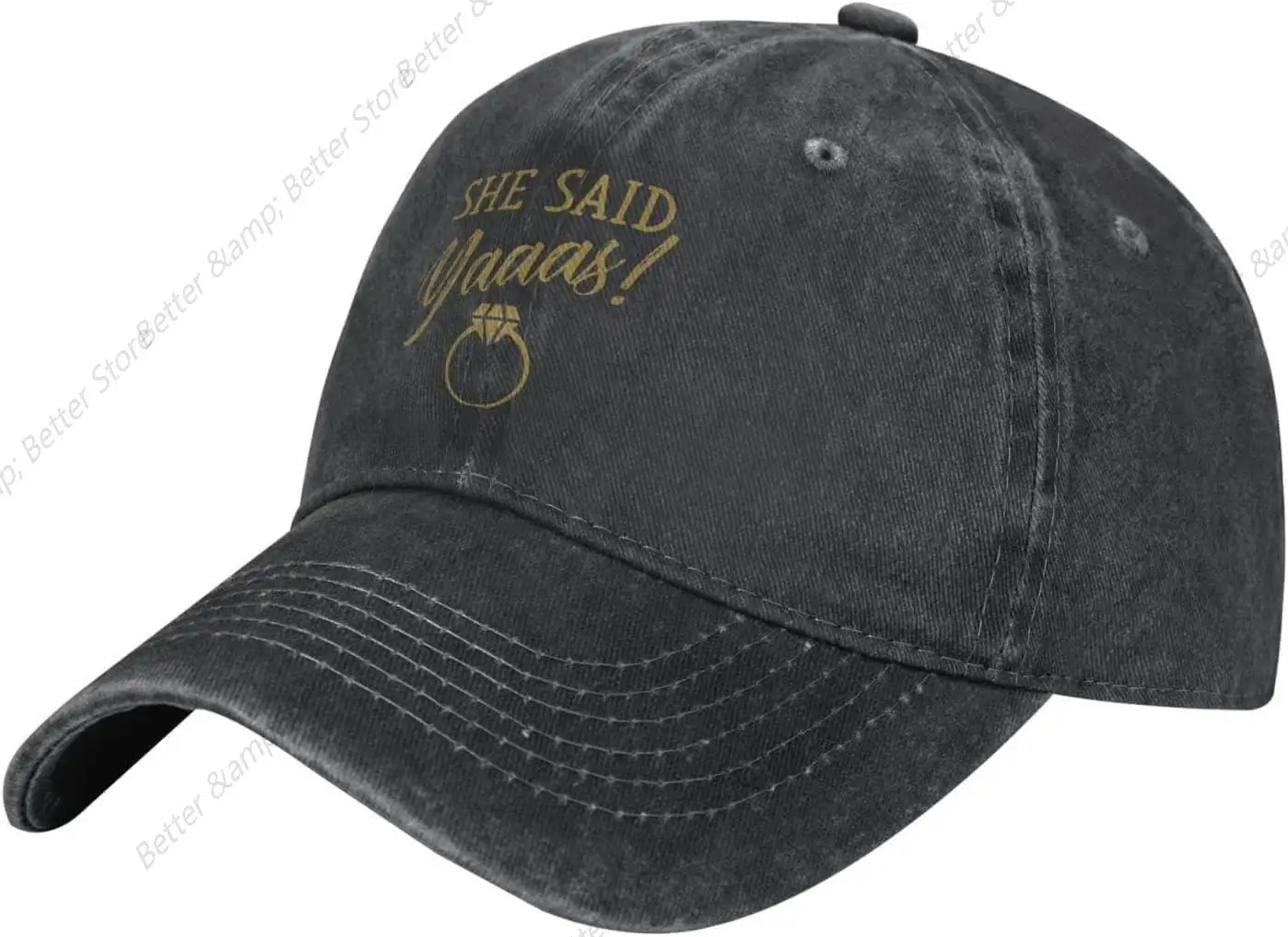 

Adult Vintage Trucker Dad Hat,She Said Yaass,Baseball Cap Funny Cowboy Hats