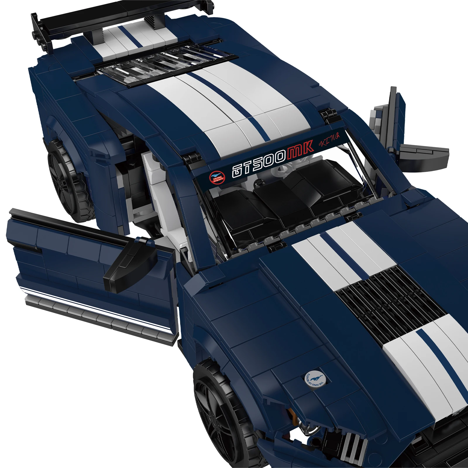 Mould King-Kit de bloques de construcción de coche deportivo GT500, modelo de coche de carreras clásico, adornos de montaje, juguete para adultos y niños, regalos de navidad, 1556 Uds.