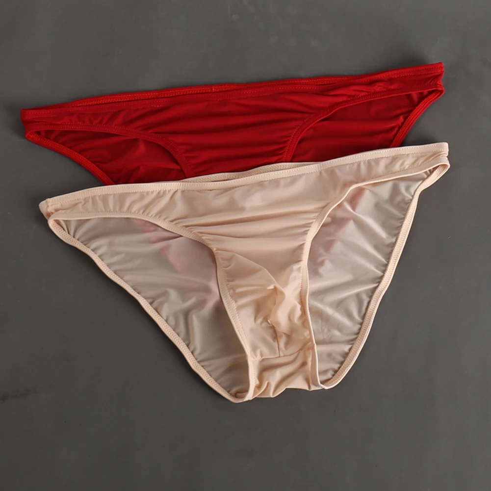 

1pc Transparent Sexy Men's U Convex Pouch Briefs Underwear Casual Summer Man Breathable Panties Underpants