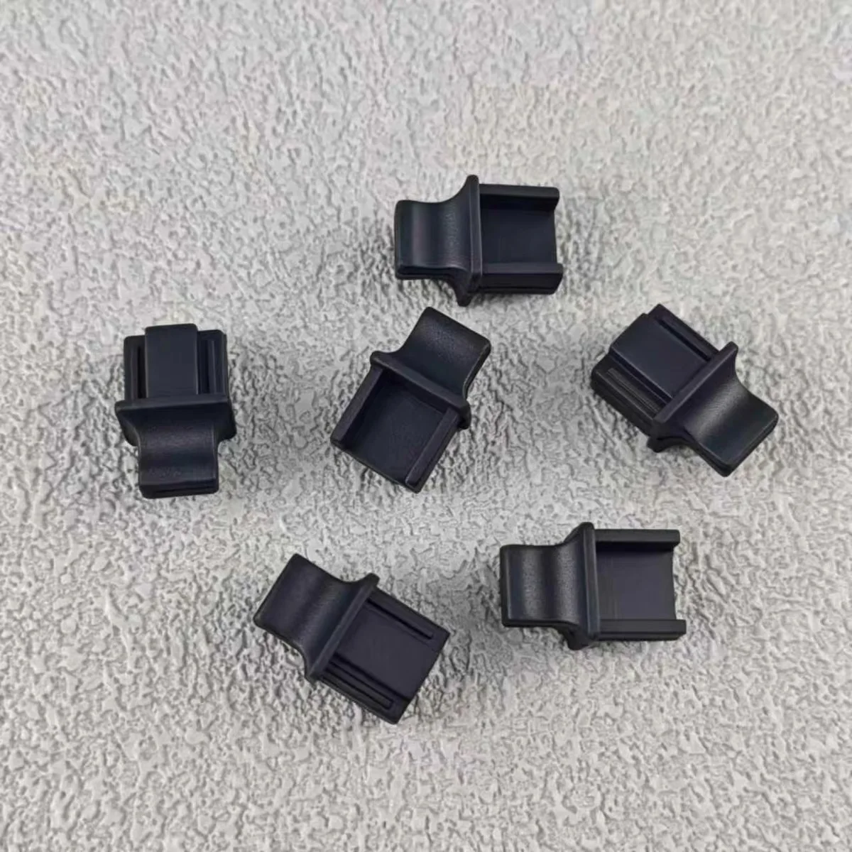 RJ45 dust plug with handle 100pcs Ethernet port dust cap RJ45 network port protective cover computer router