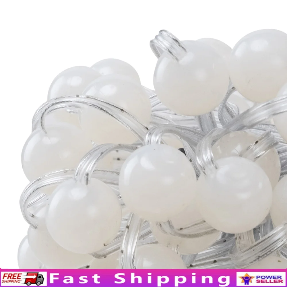 

50 Count LED Globe Ball String Lights 30FT Indoor Outdoor Fairy Lights 6 Modes Energy Efficient Perfect Festivals Weddings