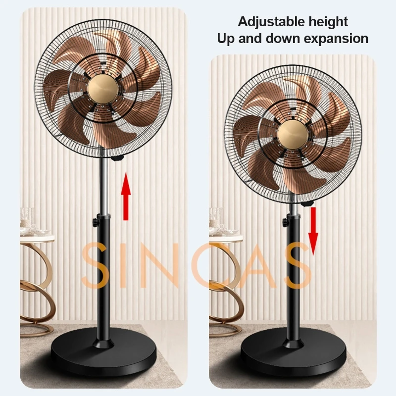 18-inch Oscillation Commercial Floor Fan High-Velocity Industrial Airflow Aluminum Blades Wide Heavy-Duty Warehouses Offices