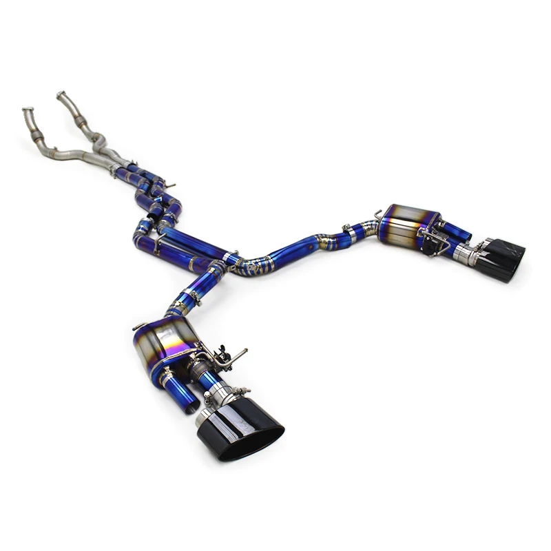 OEM Valvetronic Muffler Catback For AUDI RS6/RS7 C8 4.0T 2019-2024 Titanium Exhaust System With Remote Control