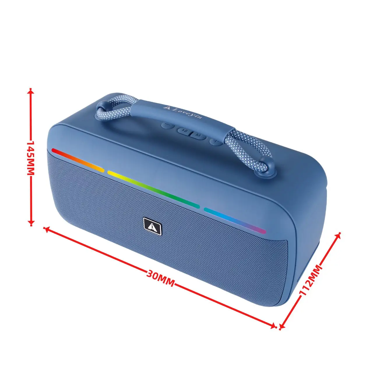 مكبر صوت 20 وات مكبر صوت خارجي محمول مشغل موسيقى لاسلكي مضخم صوت هدايا منزلية مكبر صوت مع راديو FM بلوتوث #3