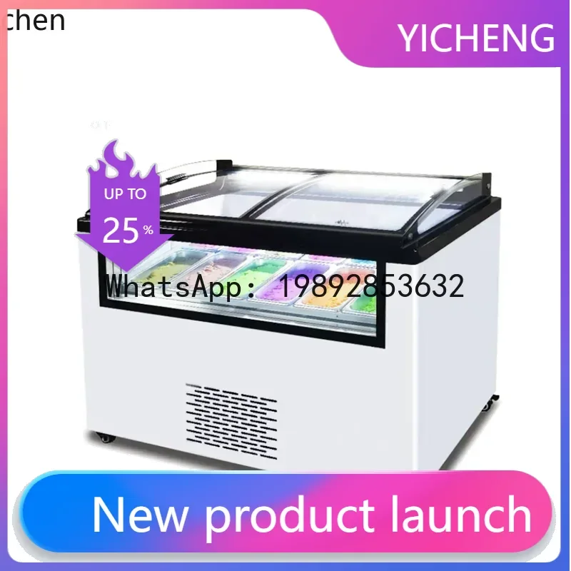 

Витрина-холодильник для мороженого BX3, морозильная камера для жареного йогурта, фризер для буфета с мороженым