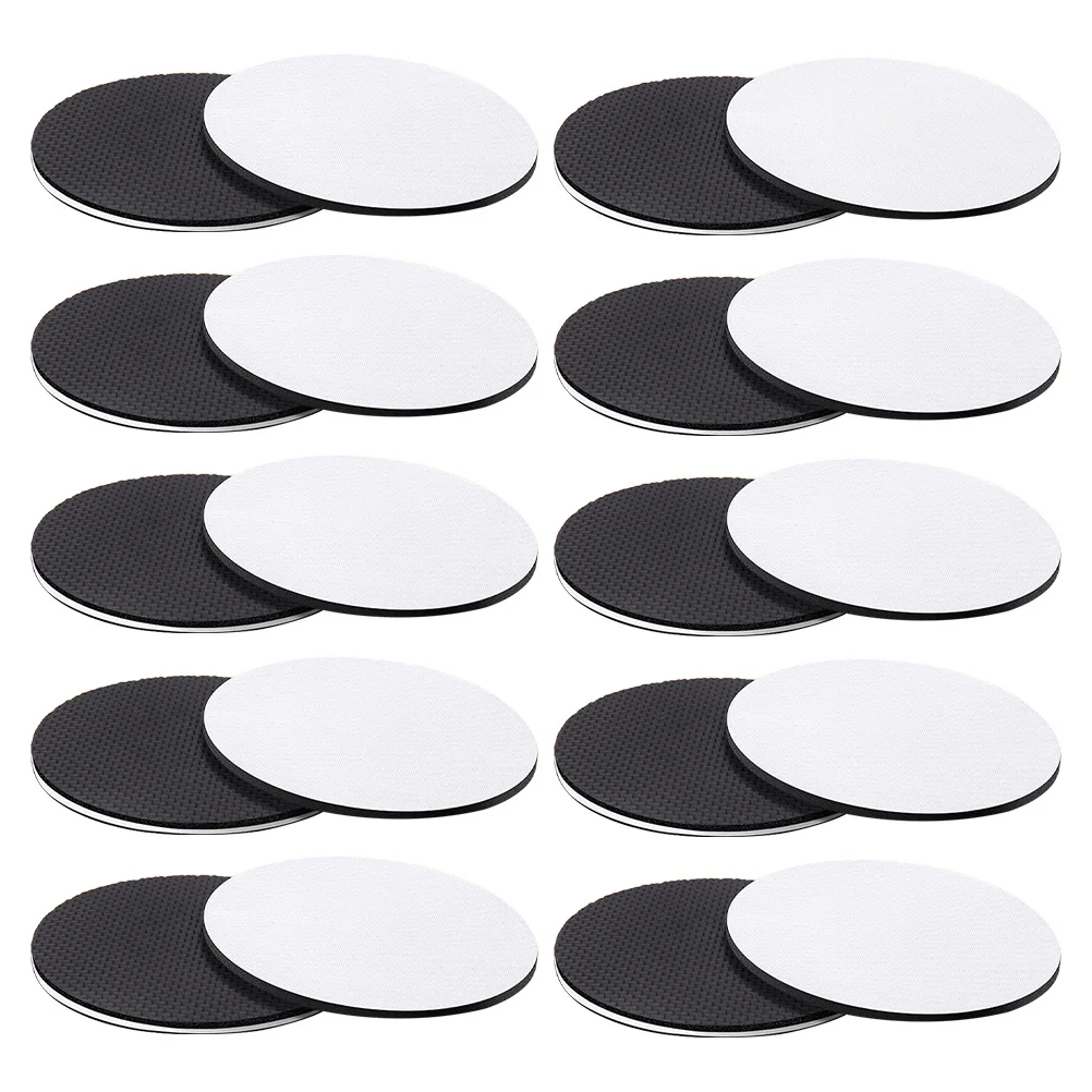 50Pcs Thermal Sublimation Blank Coasters DIY Heat Transfer Printing Unique Gifts for Car Cup Holders Home Desk