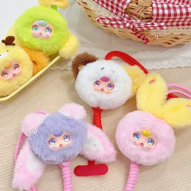 新しいユミ・スナウト・スロータイム・モバイルロープ・ブラインドボックス・トイ・フォンロープ・ぬいぐるみ・キュートな小さなウサギのドール・ペンダント・キーホルダー・ミステリーガールギフト