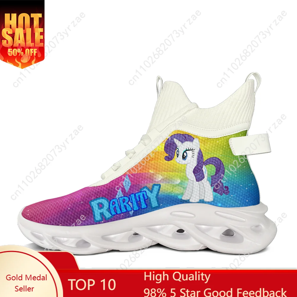 

Rarity Top Flats Sneakers Man Woman Shoes My Little Pony Friendship Is Magic Fashion Comfortable Shoe Cosplay Footwear
