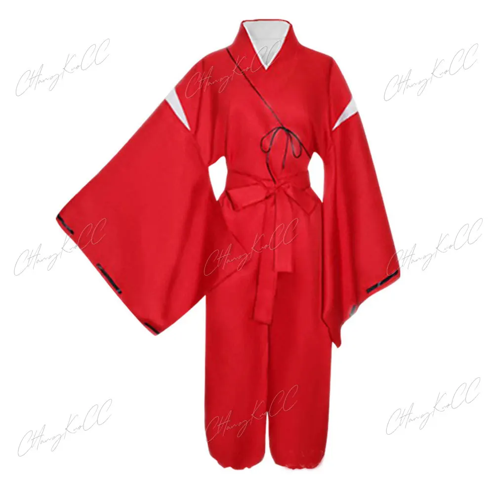 Anime Inuyasha Kimono Fantasias Conjuntos para Meninas e Meninos, Uniforme Cosplay, Vestido de Halloween, Festa de Carnaval, Festa Kikyo