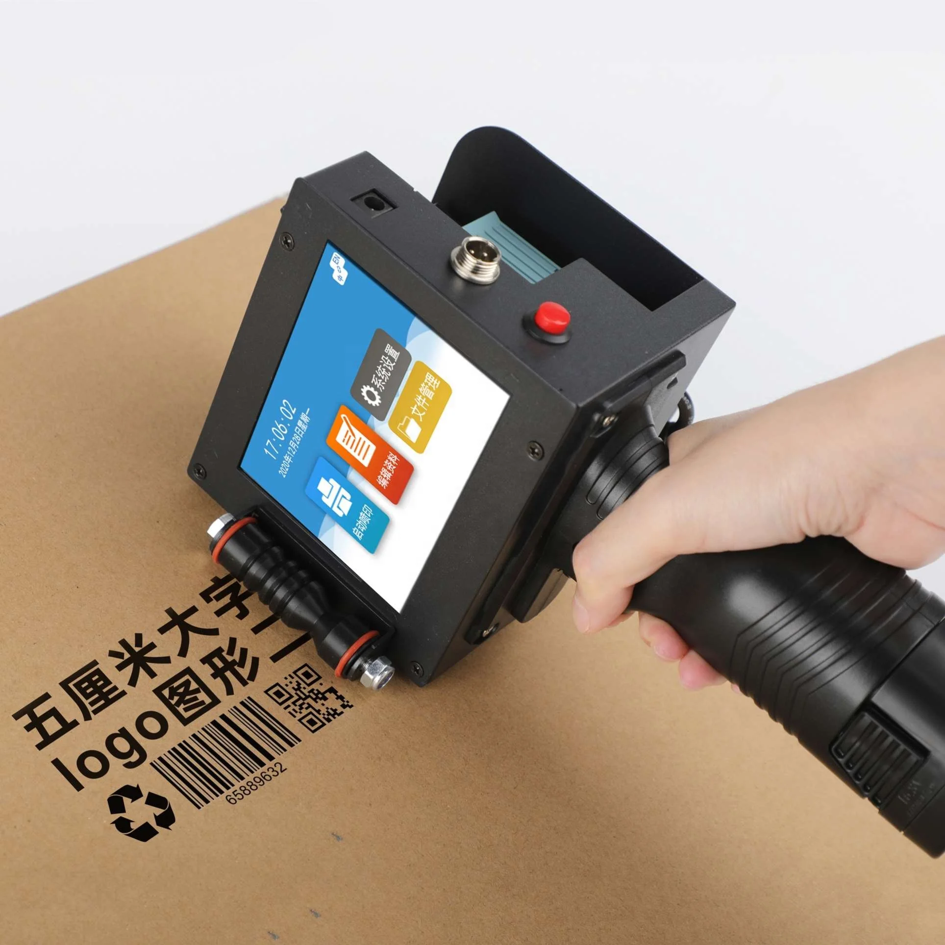 

50mm Smart Automatic Portable handjet Printer Handheld Inkjet Printer Price expiry date barcode inkjet printer